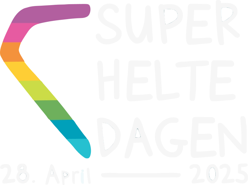 Tegnet hero-element for Superheltedagen
